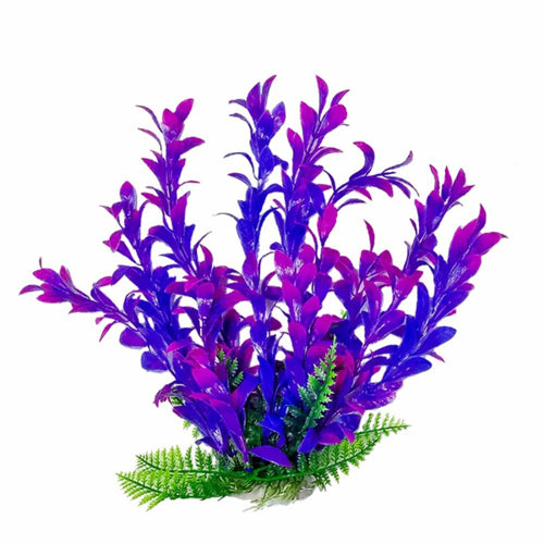 Aquatop Hygro Aquarium Plant with Weighted Base Pink; Purple; 1ea-6 in