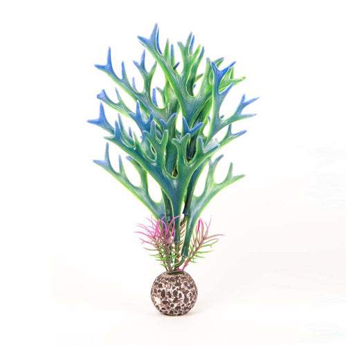 Aquatop Staghorn Aquarium Plant Blue, Green 8 in