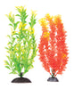 Aquatop Aquarium Plants Orange, Green, 1ea/10 in, 2 pk