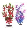 Aquatop Aquarium Plants Purple/Pink, Red/Green, 1ea/10 in, 2 pk