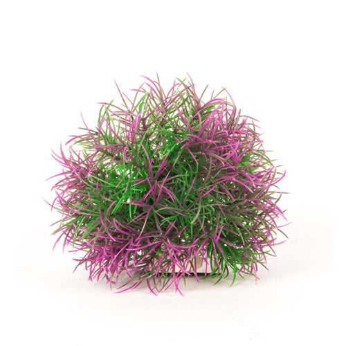 Aquatop Ball Aquarium Plant with Weighted Base Purple; Green; 1ea-5 in