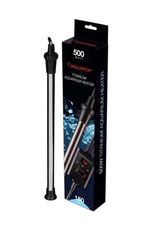 Aquatop Submersible Titanium Aquarium Heater and External Thermostat 500 Watt