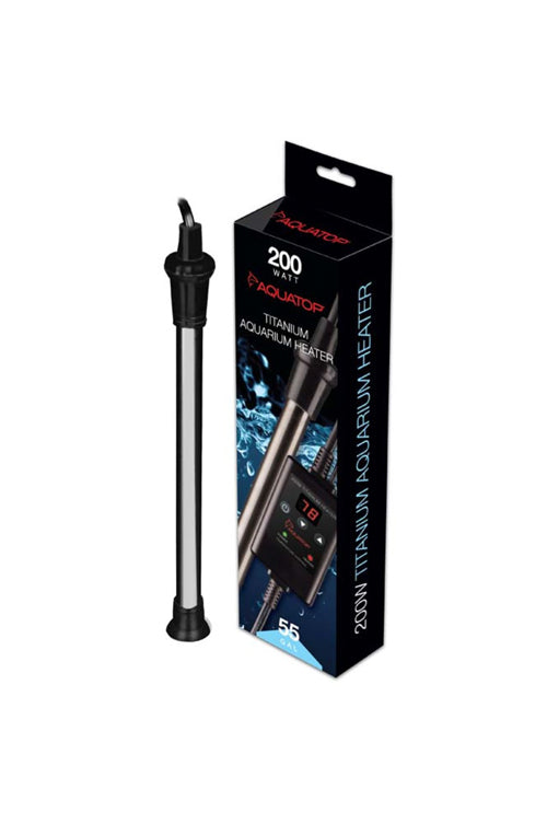 Aquatop Submersible Titanium Aquarium Heater and External Thermostat 200 Watt