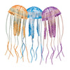 Aquatop Floating Jellyfish Aquarium Ornament Orange-Blue-Violet; 1ea-2 in; 3 pk