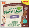 Nylabone Natural Nutri Dent Filet Mignon Dental Chews - Limited Ingredients