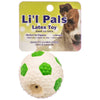 6 count Lil Pals Latex Mini Soccer Ball for Dogs Green and White