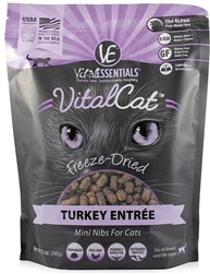 Vital Essentials Cat Freeze-Dried Mini Nibs Turkey 12Oz