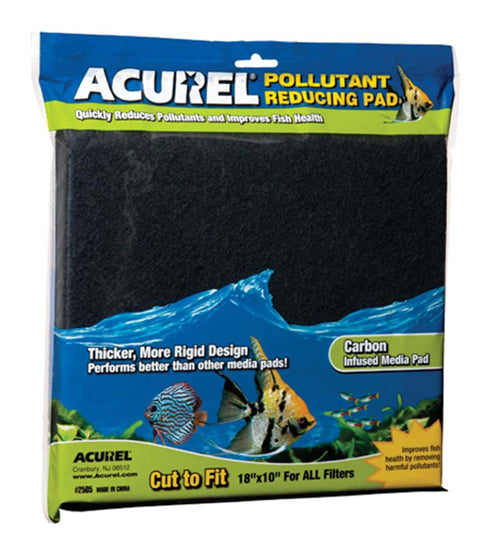 Acurel Cut to Fit Carbon Filter Media Pad Black 18 in x 10 in