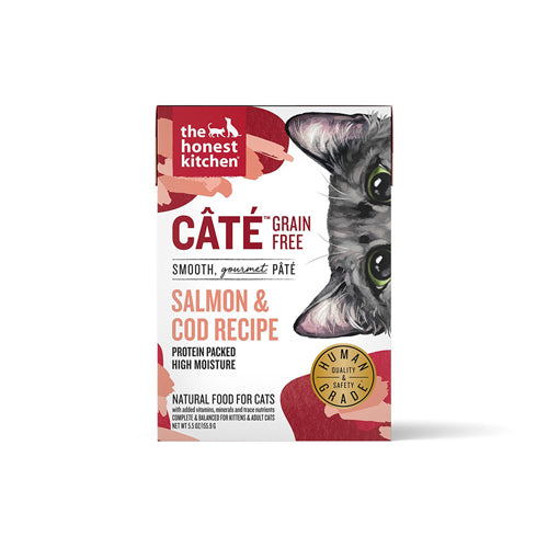 Honest Kitchen Cat Cate Salmon and Cod Pate 5.5oz. (Case of 12)