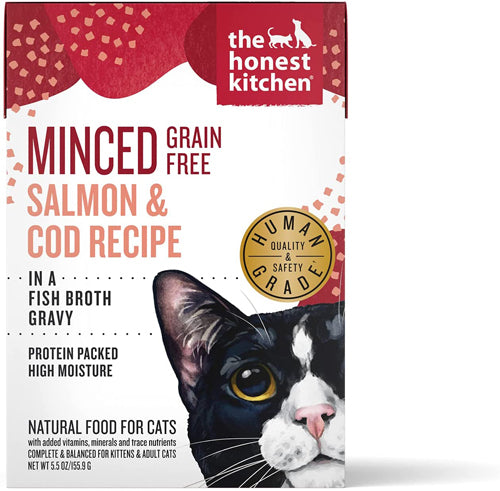 Honest Kitchen Cat Minced Salmon Cod 5.5Oz
