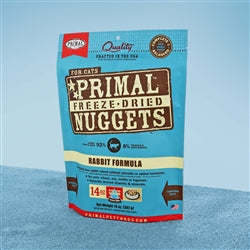 PRIMAL CAT FREEZE-DRIED NUGGETS RABBIT 5.5oz