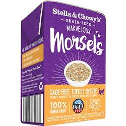 Stella and Chewys Cat Marvelous Morsels Turkey 5.5Oz (Case Of 12)