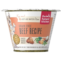 The Honest Kitchen Dog Grain Free Beef 1.75 Oz. Cup (Case Of 12)