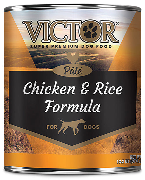 Victor Super Premium Dog Food Chicken and Rice Pate-Canine Dog Food 13.2 oz