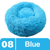Long Plush Fluffy Pet Dog Bed Claming Dog Beds Donut round Cat Dog Bench Soft Warm Chihuahua Kennel Large Mat Pet Supplies