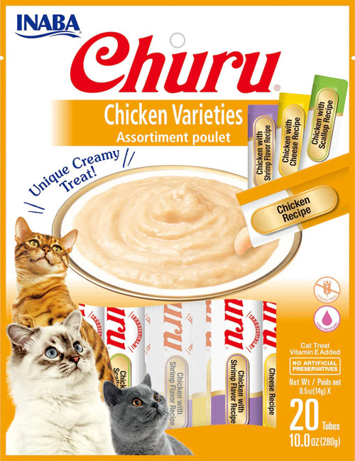 Inaba Cat Churu Chicken 20Ct-5Zvariety Bag