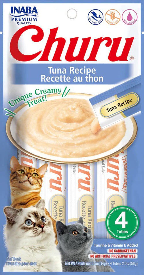 Inaba Cat Churu Puree Tuna 0.52Oz-6Ct