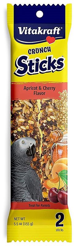 Vitakraft Crunch Sticks Apricot & Cherry Parrot Treats