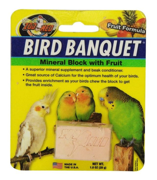 Zoo Med Bird Banquet Block Fruit Formula Small