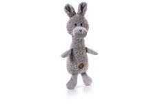 Charming Pet Products Scruffles Bunny Plush Dog Toy Gray Large