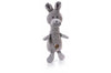 Charming Pet Products Scruffles Bunny Plush Dog Toy Gray Large