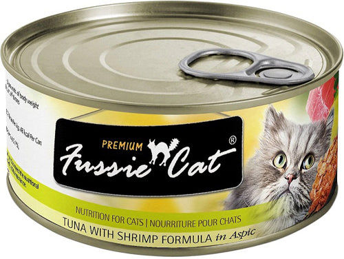 Fussie Cat Premium Tuna Shrimp In Aspic 2.82oz/24 Cans