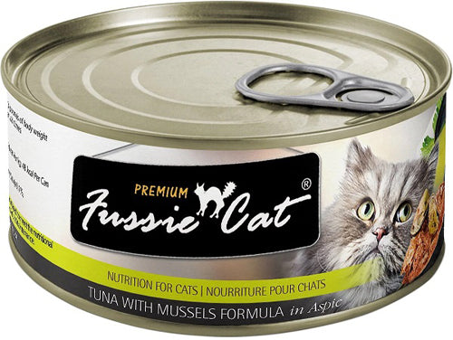 Fussie Cat Premium Tuna Mussels In Aspic 2.82oz/24 Can