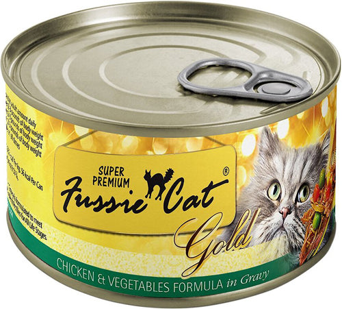 Fussie Cat Chicken Vegetables With Gravy 5.5oz/24 Can