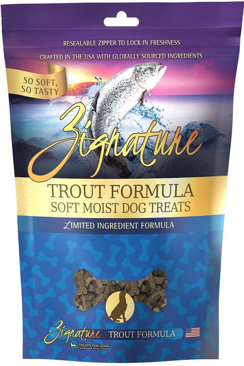 Zignature Dog 4oz. Trout Soft Moist Treat