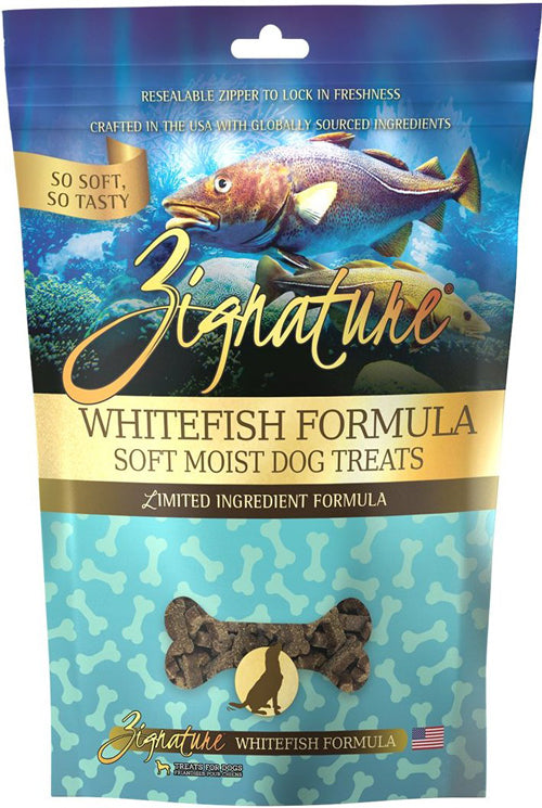 Zignature Dog 4oz. Whitefish Soft Moist Treat