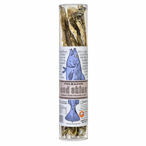 Polkadog Cod Skins Crunchy Dog and Cat Treats 2.5Oz