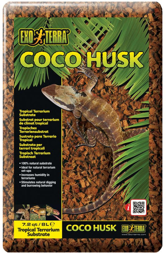 Exo Terra Coco Husk Coconut Fiber Bedding for Reptile Terrariums