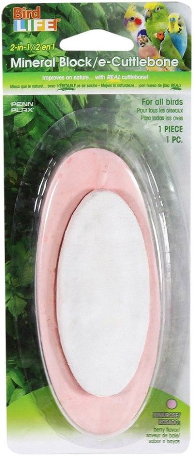 Penn Plax Bird Life E2 Berry Cuttlebone and Mineral Treat