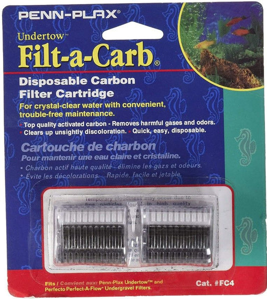 Penn Plax Filt-a-Carb Undertow & Perfect-A-Flow Carbon Undergravel Filter Cartridge