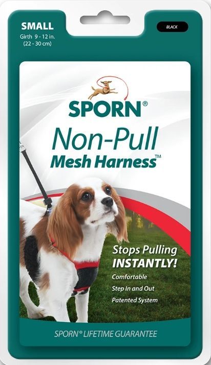 Sporn Non Pull Mesh Harness for Dogs - Black