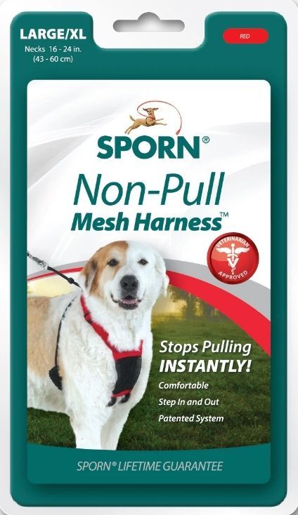 Sporn Non Pull Mesh Harness for Dogs - Black