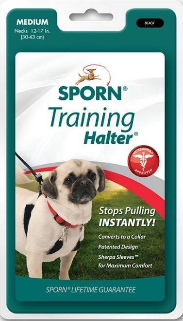 Sporn Original Training Halter for Dogs - Black