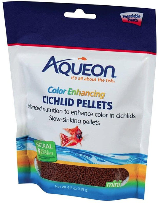 Aqueon Color Enhancing Cichlid Food Pellets