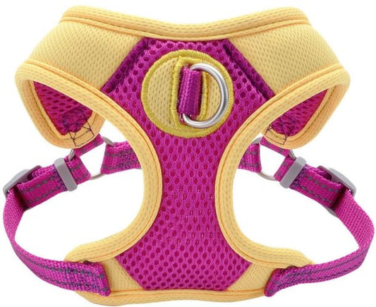 Coastal Pet Pro Reflective Mesh Dog Harness Purple with Yellow 5/8 INCH