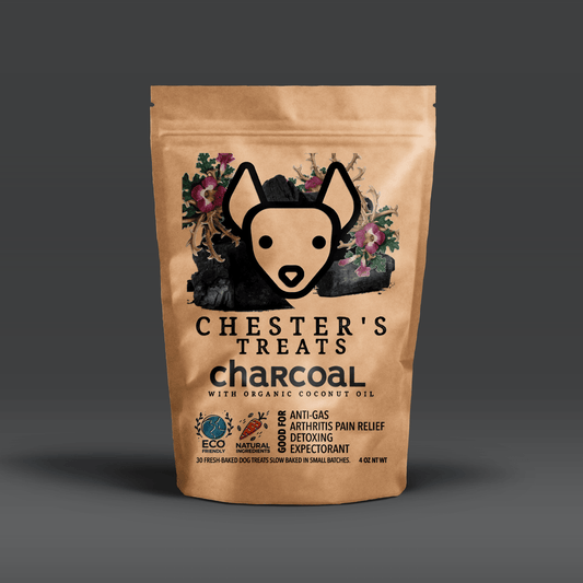 CHESTER'S ACTIVATED CHARCOAL DOG TREATS GOOD FOR DETOXING - Super-Petmart