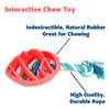 Rubber Football Dog Chew Toy with Tug Rope -- Great for Active Dogs -- - Super-Petmart