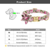 Personalized Dog ID Collar Nylon Engraved Pet Collars Necklace With Cute Flower Colorful Print For Small Medium Large Dogs Cats - Super-Petmart