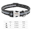 Nylon Dog Collar Personalized Pet Collar Engraved ID Tag Nameplate Reflective for Small Medium Large Dogs Pitbull Pug - Super-Petmart