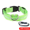 USB Charging Led Dog Collar Flashing Glowing Light Dog Collars Nylon Adjustable Small Pet Luminous Safety Collar For Dogs Cats - Super-Petmart