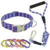 Nylon Dog Collars Leashes Adjustable Dog Rock Climbing Dogs Collar for Small Medium Large Pet Collars Leashes Set  S-XL - Super-Petmart