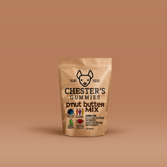 CHESTER'S P'NUT BUTTER GUMMY MIX FOR HEALTHY PROBIOTICS - Super-Petmart