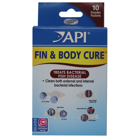 30 count (3 x 10 ct) API Fin and Body Cure Treats Bacterial Fish Disease External and Internal