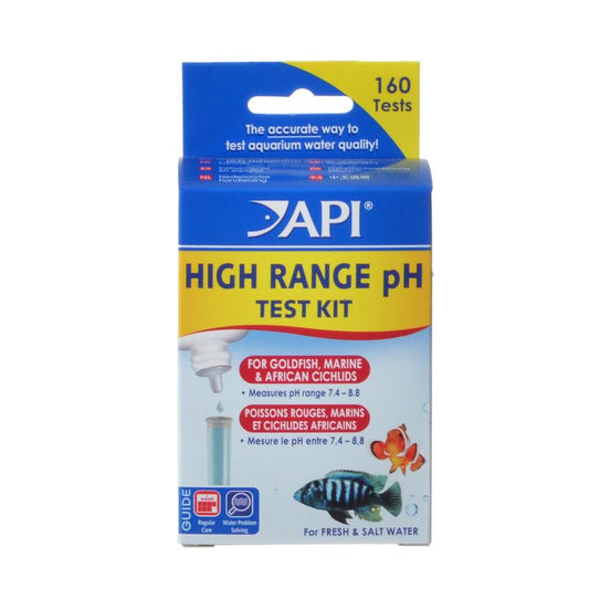 3 count API High Range pH Test Kit for Goldfish, Marine and African Cichlids