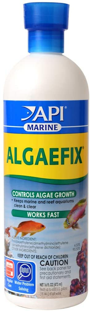 48 oz (3 x 16 oz) API Marine AlgaeFix Controls Algae Growth and Works Fast