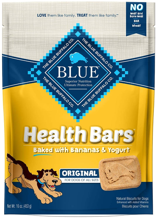 48 oz (3 x 16 oz) Blue Buffalo Health Bars Baked with Bananas and Yogurt